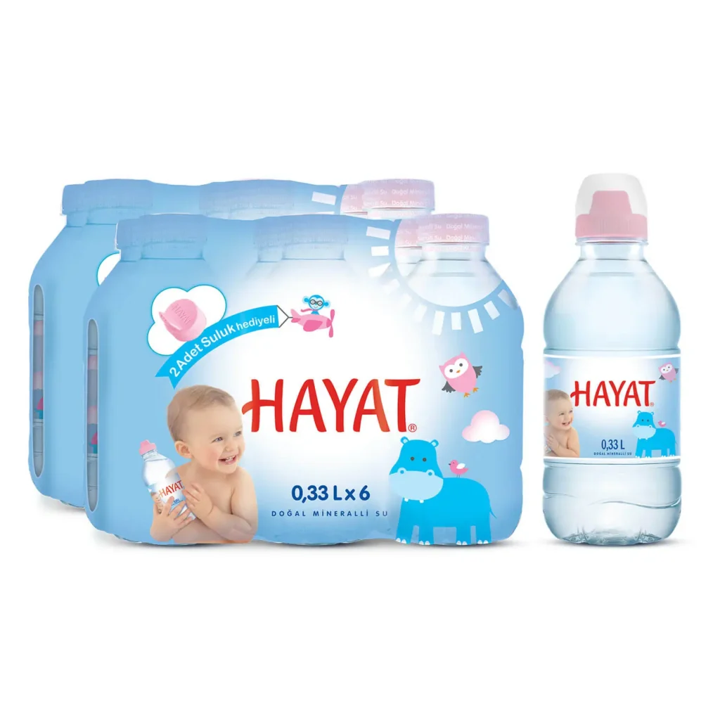Hayat Çocuk Ambalajlı Su 0.33L × 12